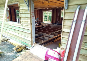 timber framed building