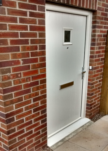 white composite door